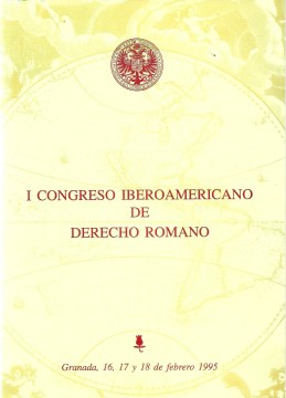 Portada I Congreso Iberoamericano de Derecho Romano